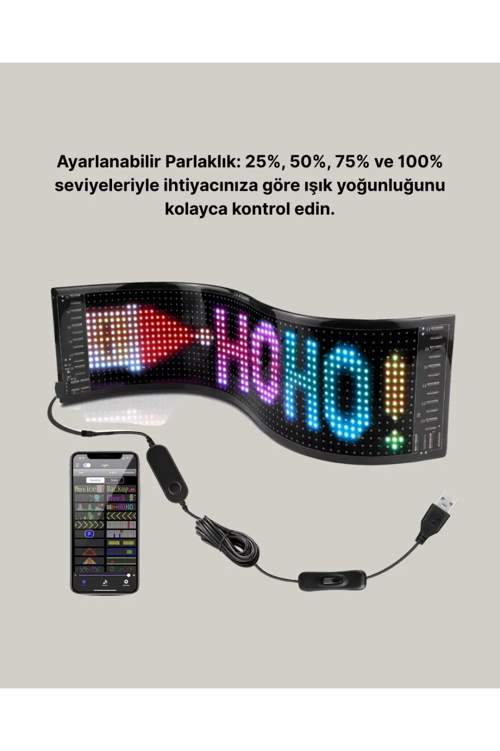 Rgb Led Panel Renkli Işık Efektli Dekoratif Aydınlatma