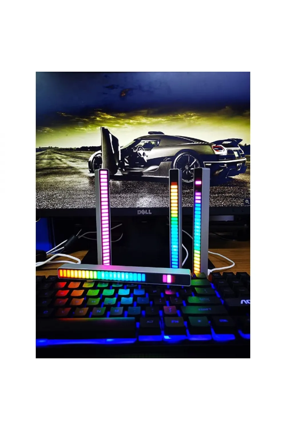RGB Sese Duyarlı Taşınabilir Ekolayzer LED Çubuk