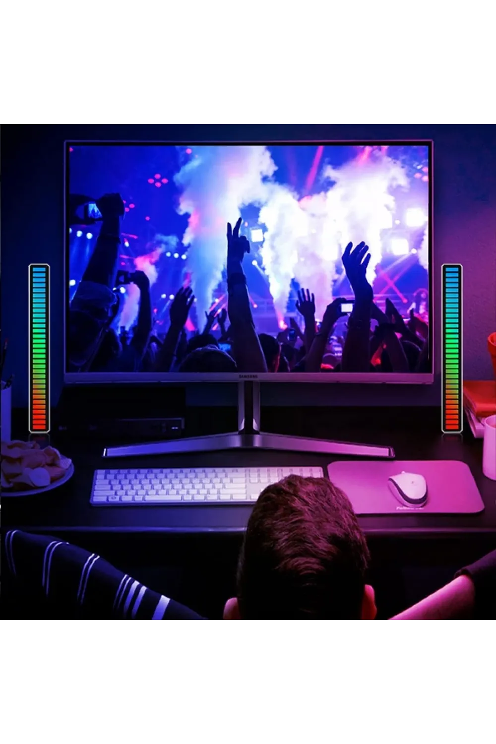 RGB Sese Duyarlı Taşınabilir Ekolayzer LED Çubuk