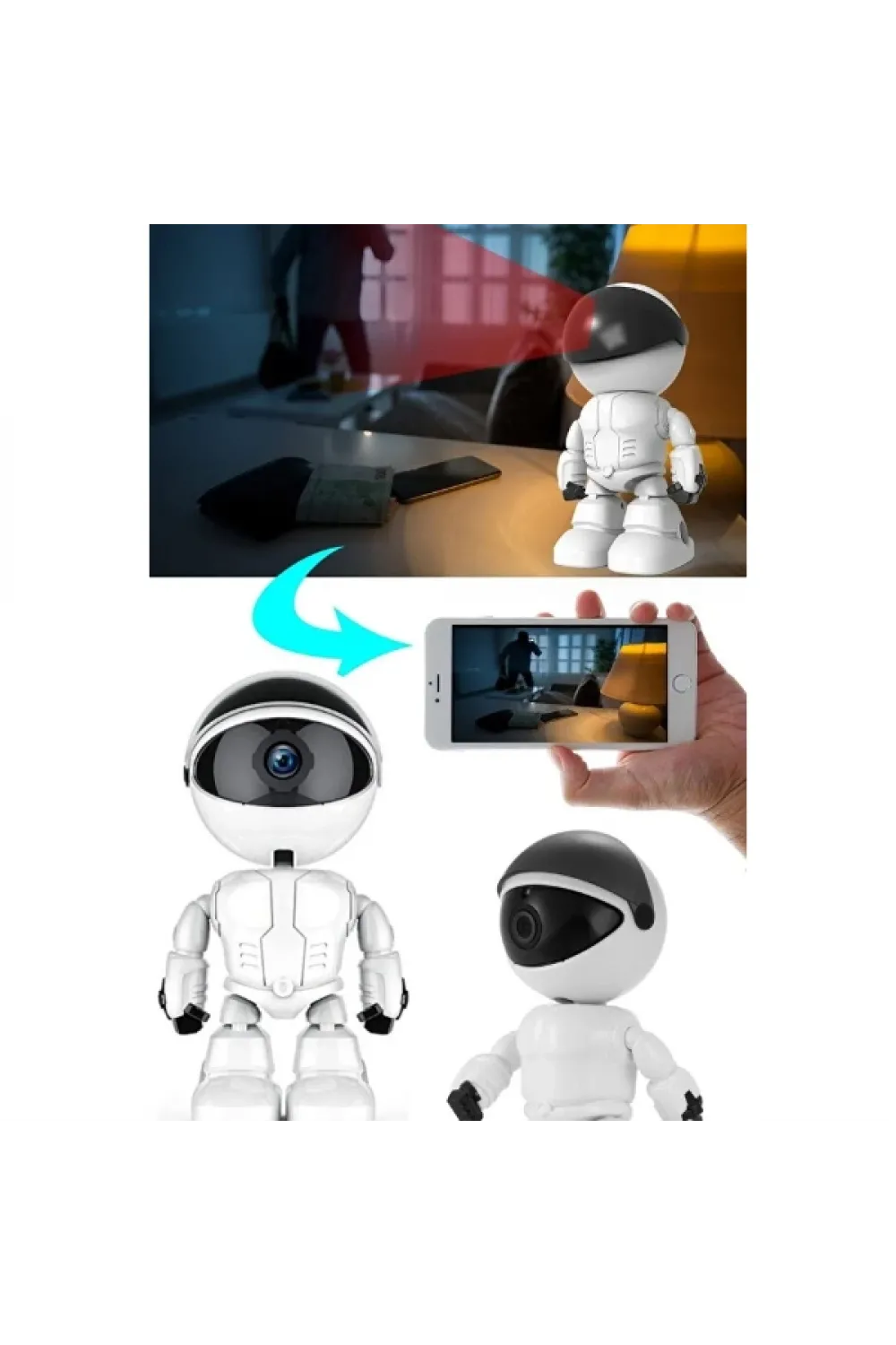 Robot Görünümlü Wi-Fi Bebek Kamerası