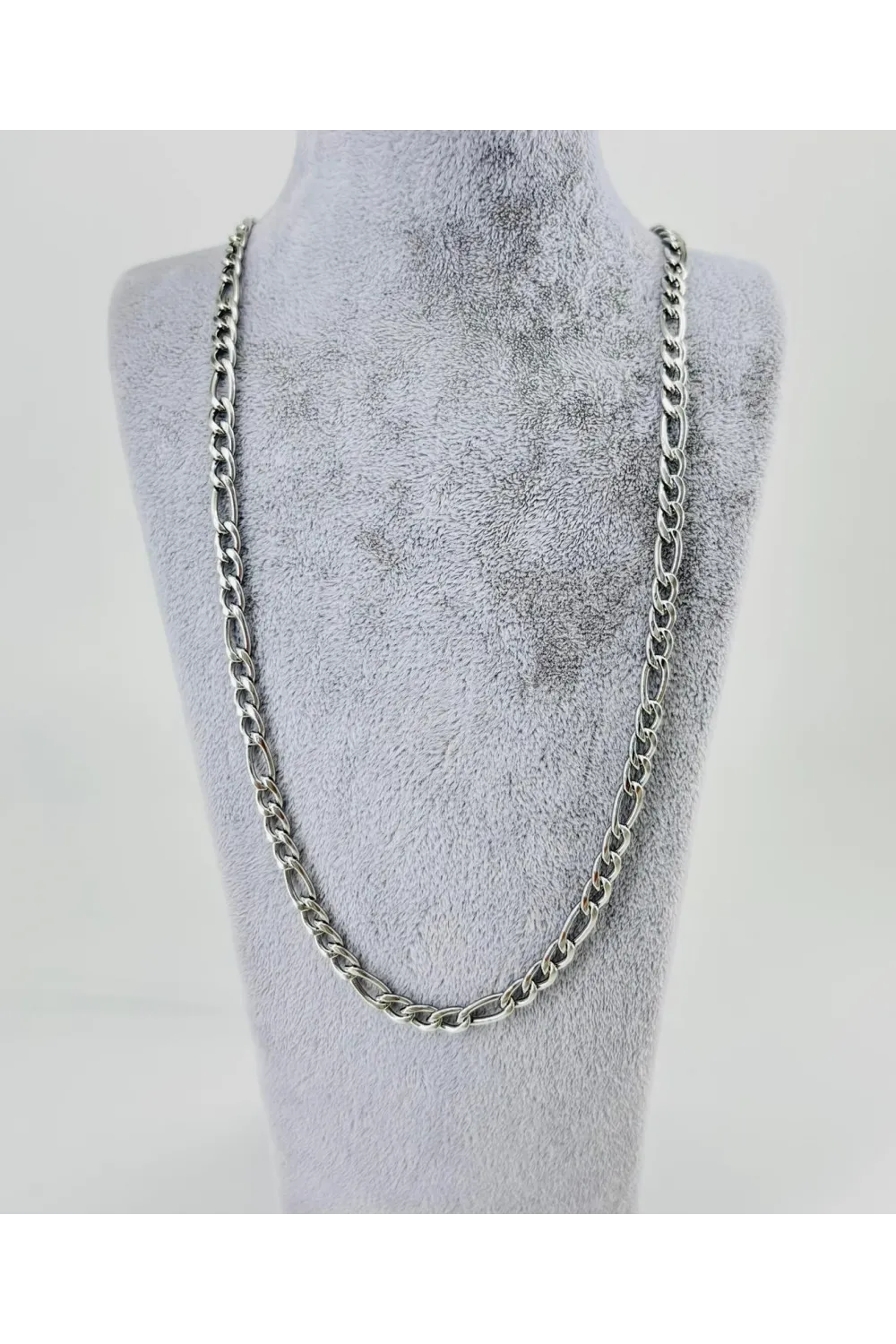 Rodyum Çelik Erkek Kolye 60 Cm - Ekl0008