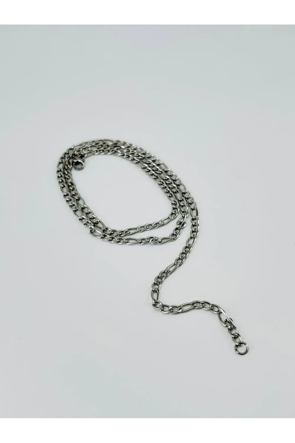 Rodyum Çelik Erkek Kolye 60 Cm - Ekl0008