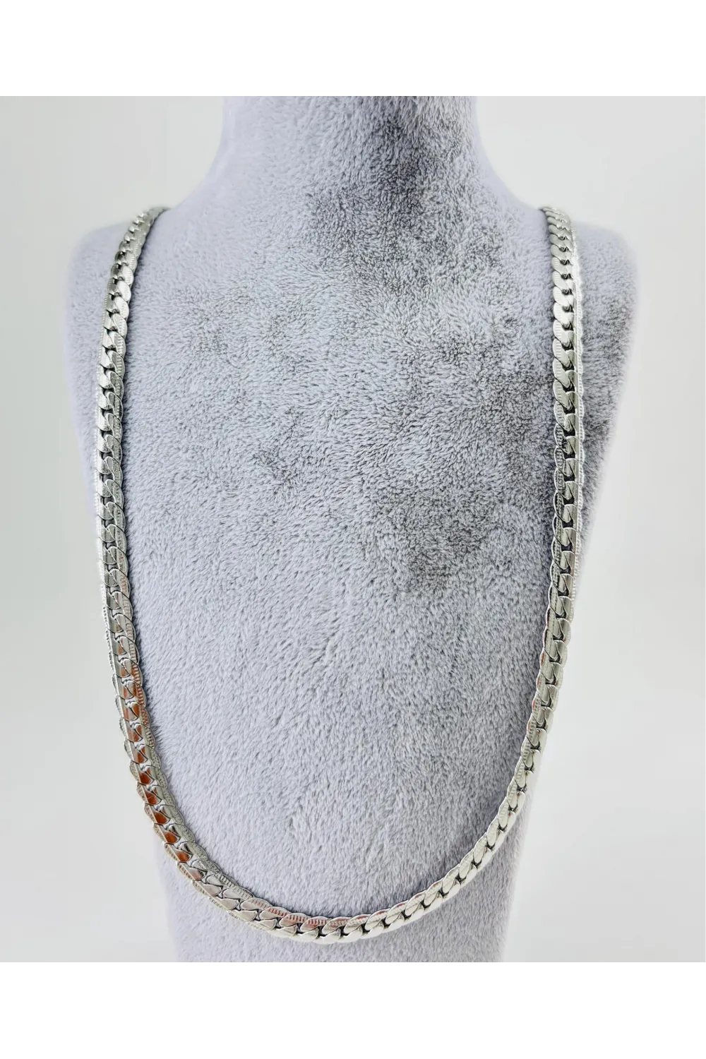 Rodyum Çelik Erkek Kolye 60 Cm - Ekl0010