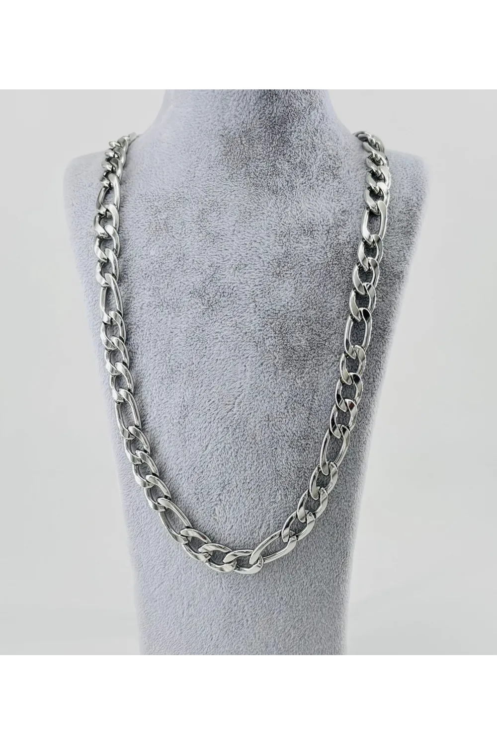 Rodyum Çelik Erkek Kolye 60 Cm - Ekl0012