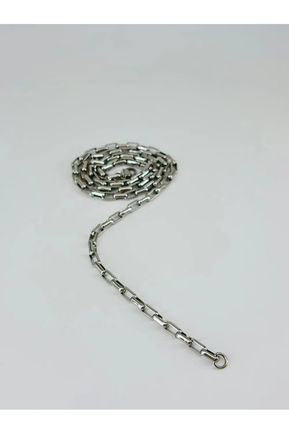Rodyum Çelik Erkek Kolye 60 Cm - Ekl0035