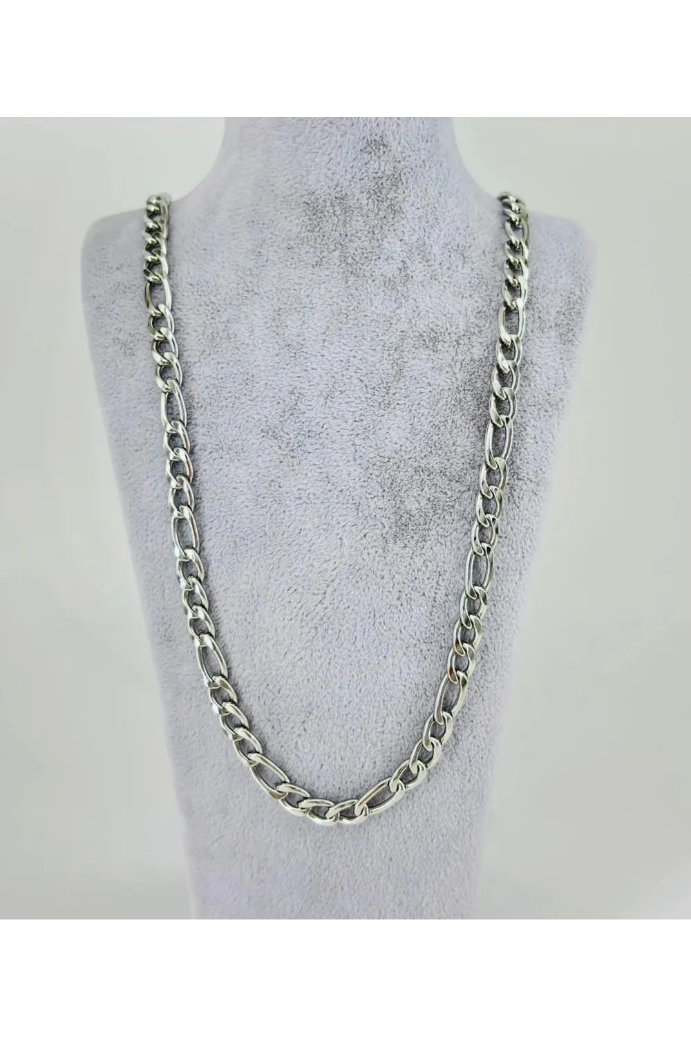 Rodyum Çelik Erkek Kolye 60 Cm - Ekl0037