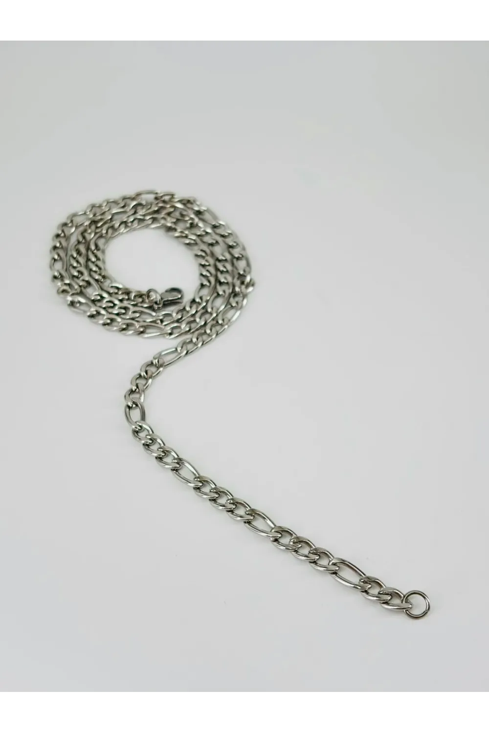 Rodyum Çelik Erkek Kolye 60 Cm - Ekl0037
