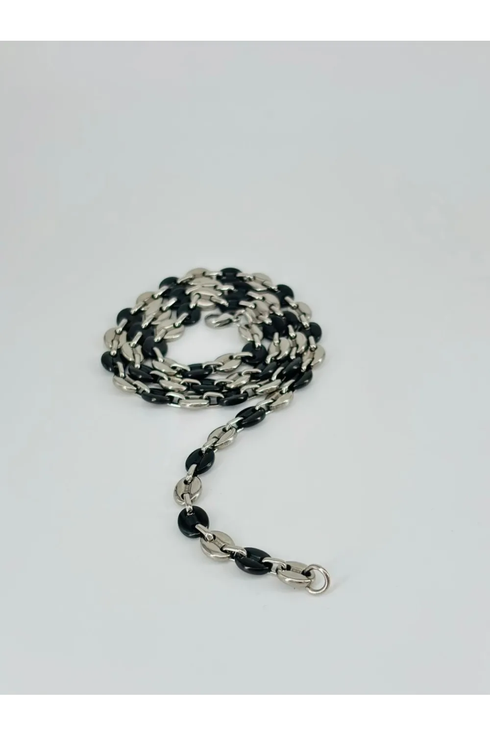 Rodyum Çelik Erkek Kolye 60 Cm - Ekl0044