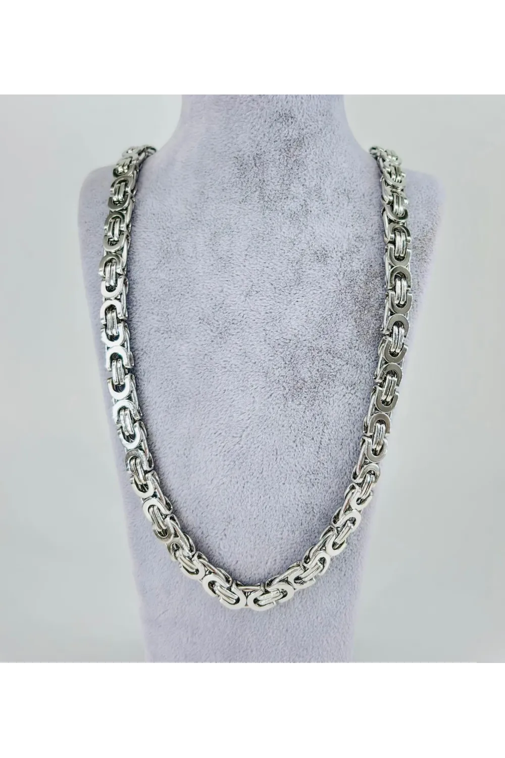 Rodyum Çelik Erkek Kolye 60 Cm - Ekl0050