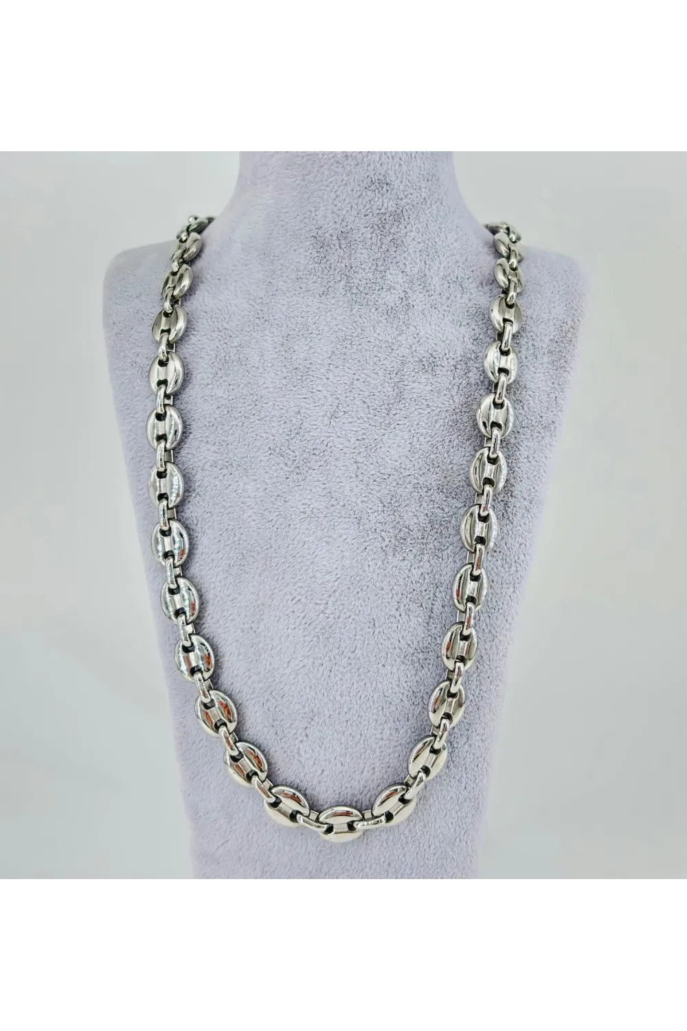 Rodyum Çelik Erkek Kolye 60 Cm - Ekl0052