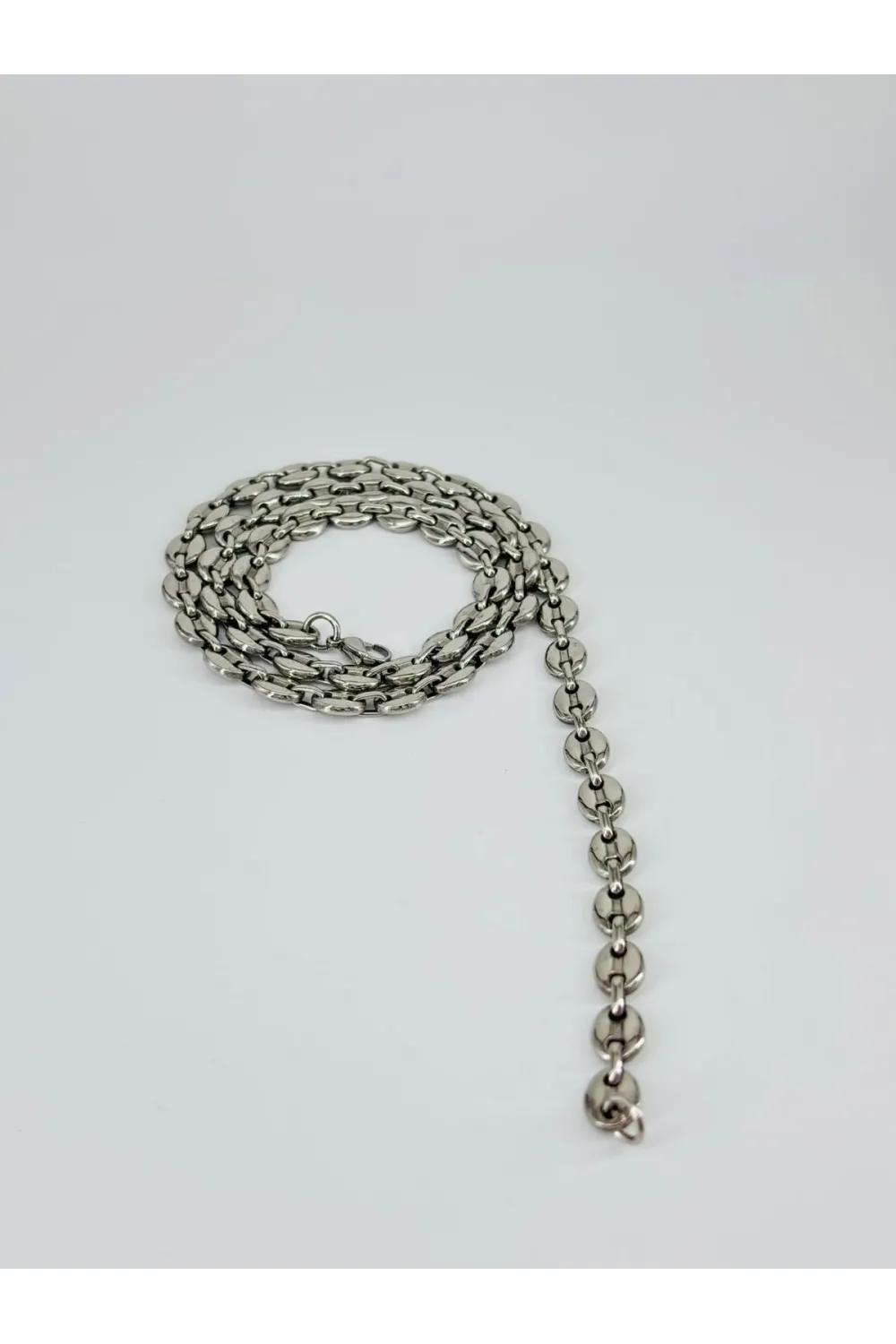 Rodyum Çelik Erkek Kolye 60 Cm - Ekl0052