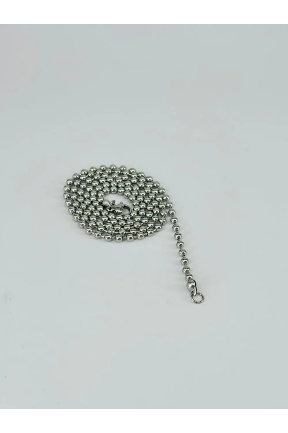 Rodyum Çelik Erkek Kolye 60 Cm - Ekl0054