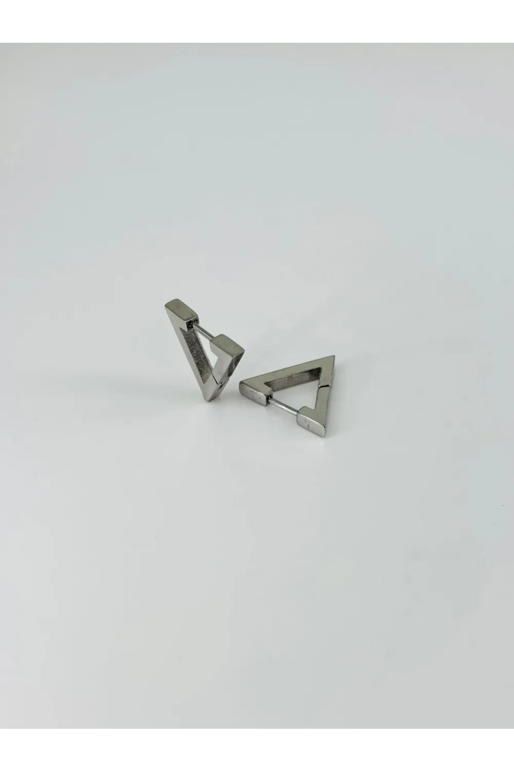 Rodyum   Çelik Erkek Küpe Çap (9 Mm) Kalınlık (3 Mm) - Ekp0019