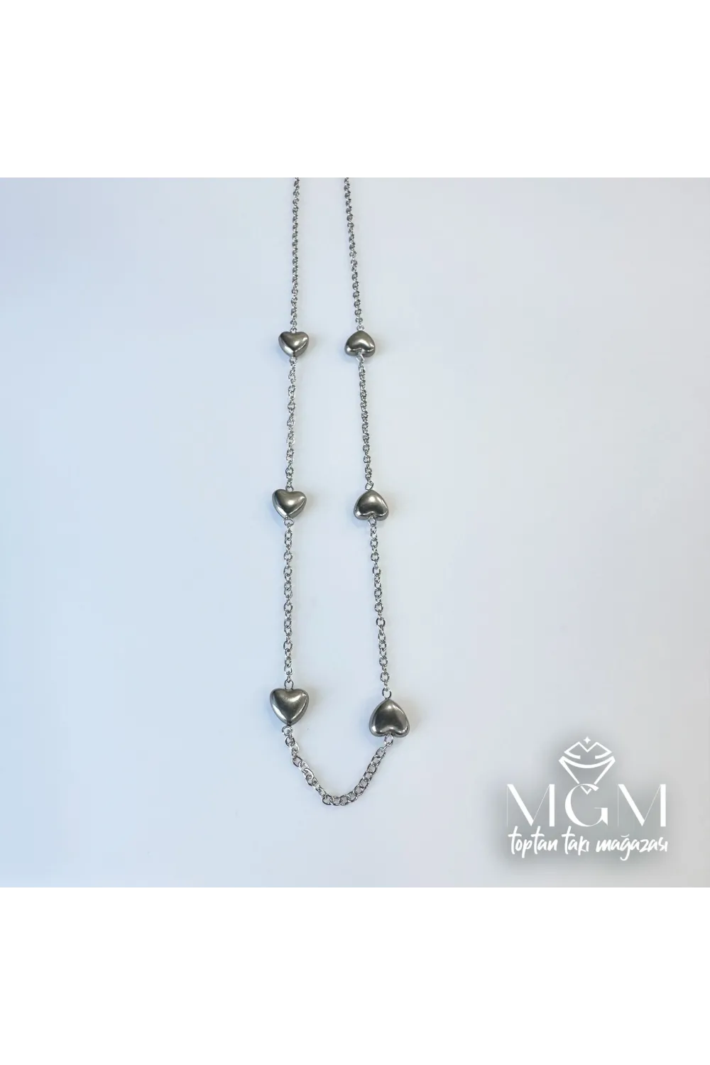 Rodyum Çelik Kolyeler 40+5 Cm Uzatma Payı - Kl0032
