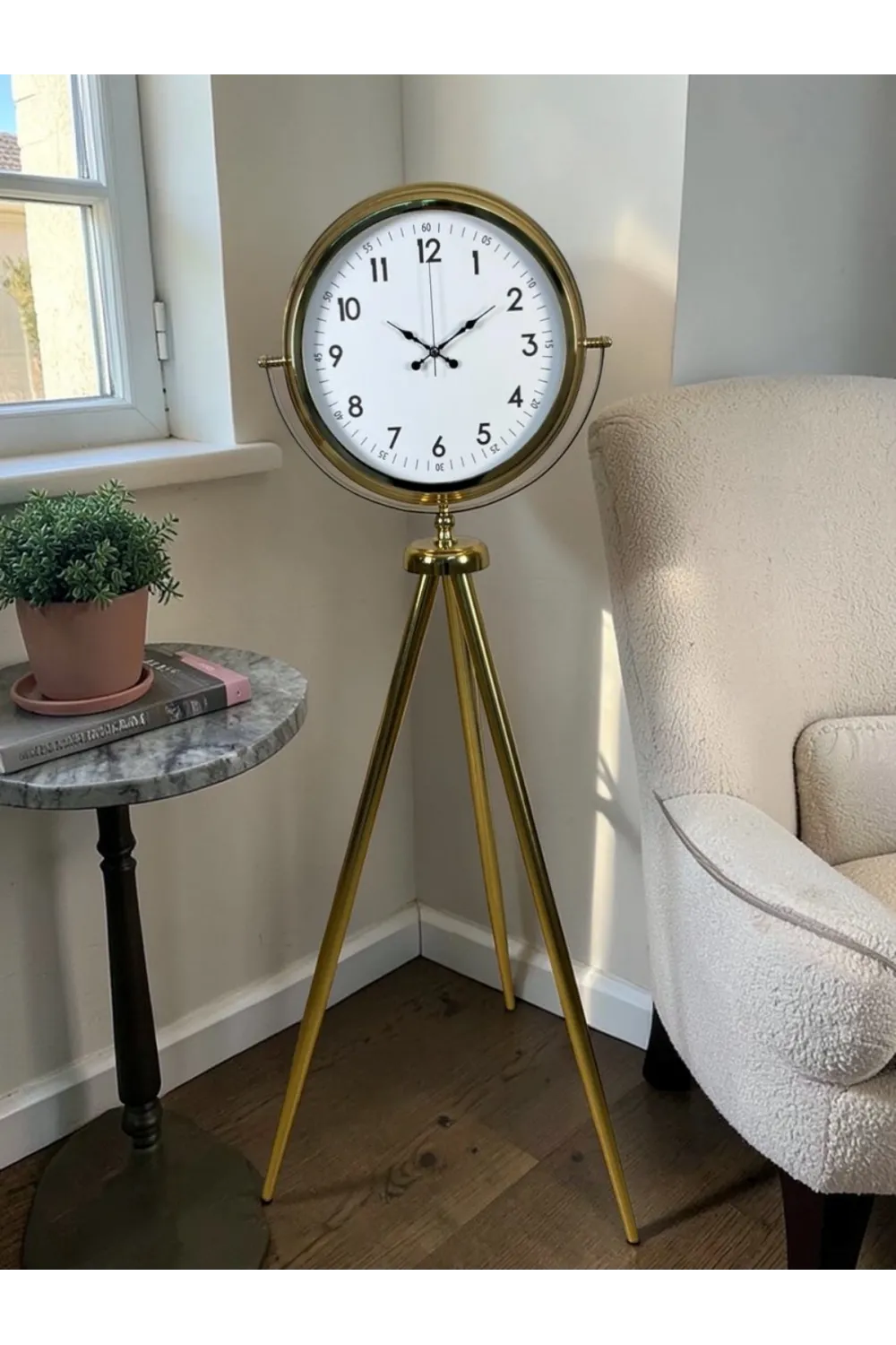Royal Gold Tripod Ayaklı Dekoratif Saat