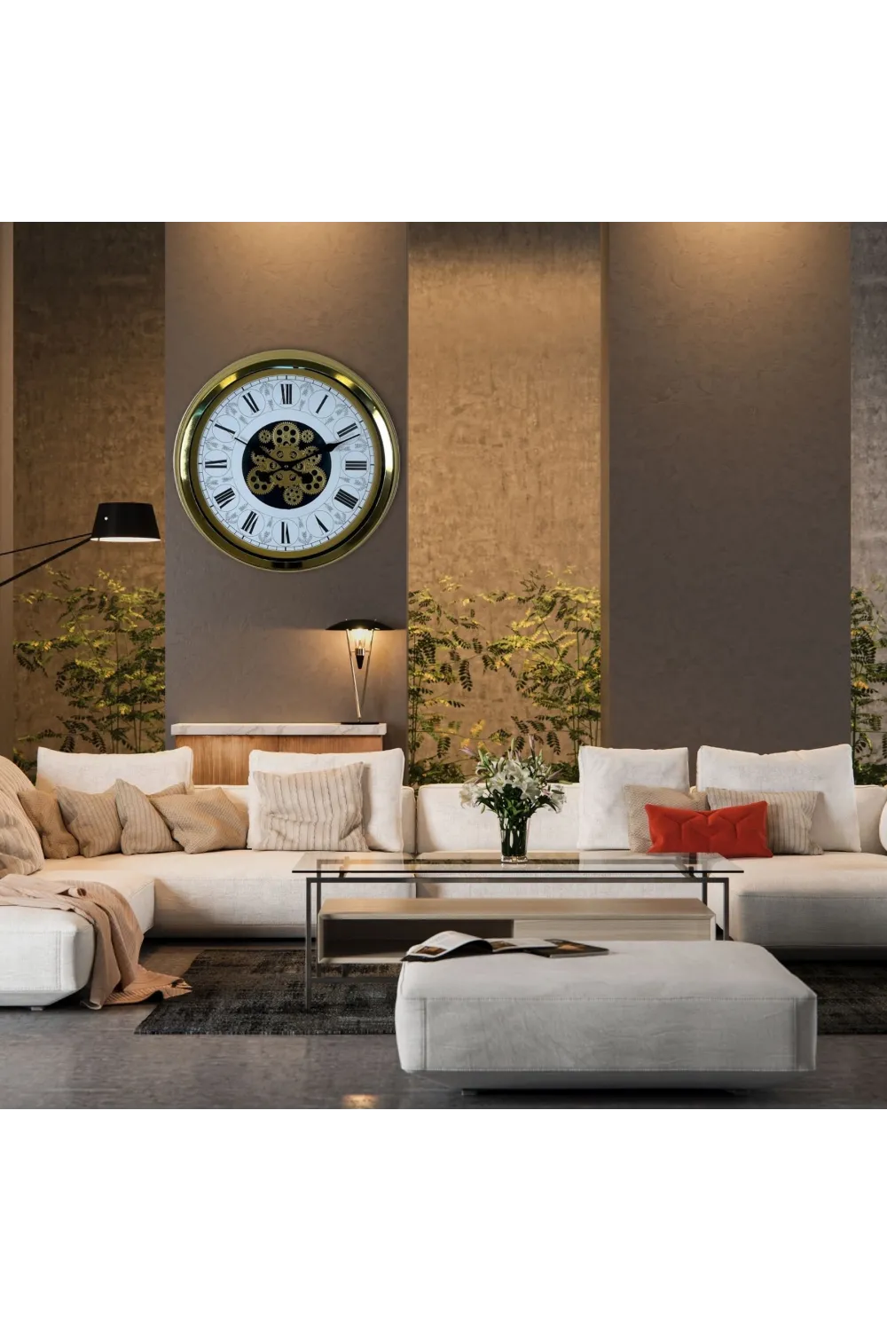 Royal Legacy Gold 60 Cm Çarklı Duvar Saati