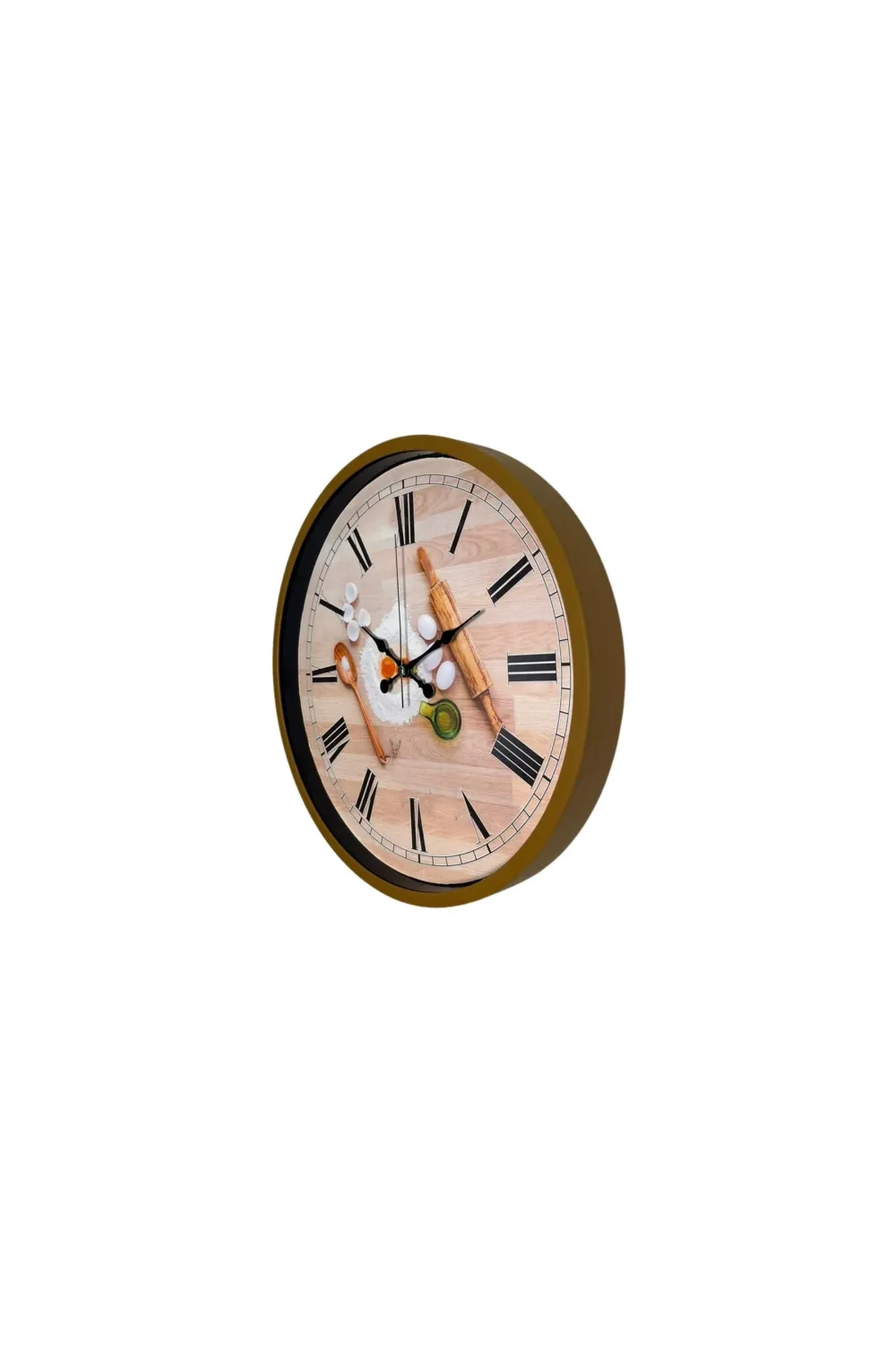 Rustic Bakery Kitchen Kahverengi 36 Cm Duvar Saati