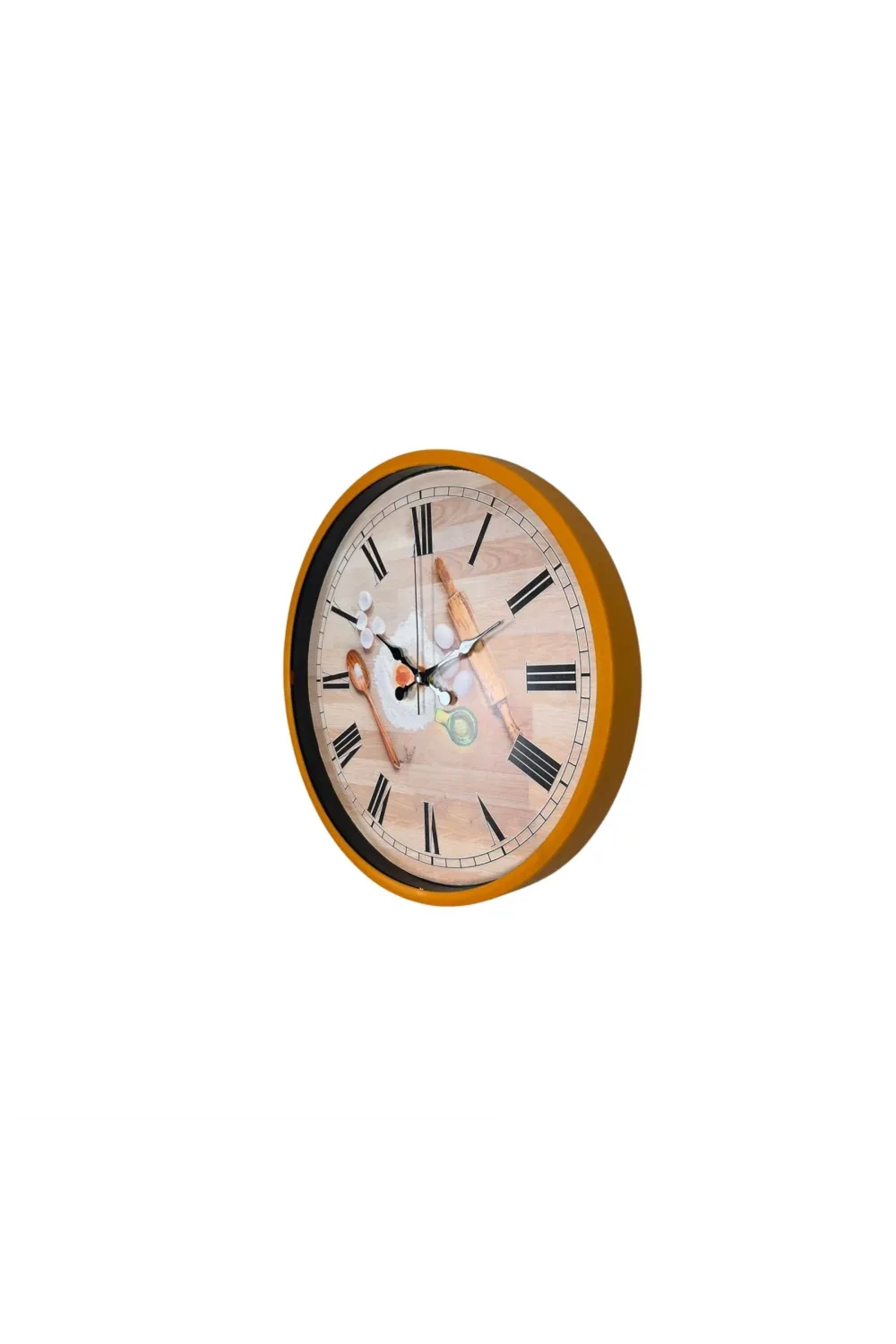 Rustic Kitchen Turuncu 36 Cm Duvar Saati