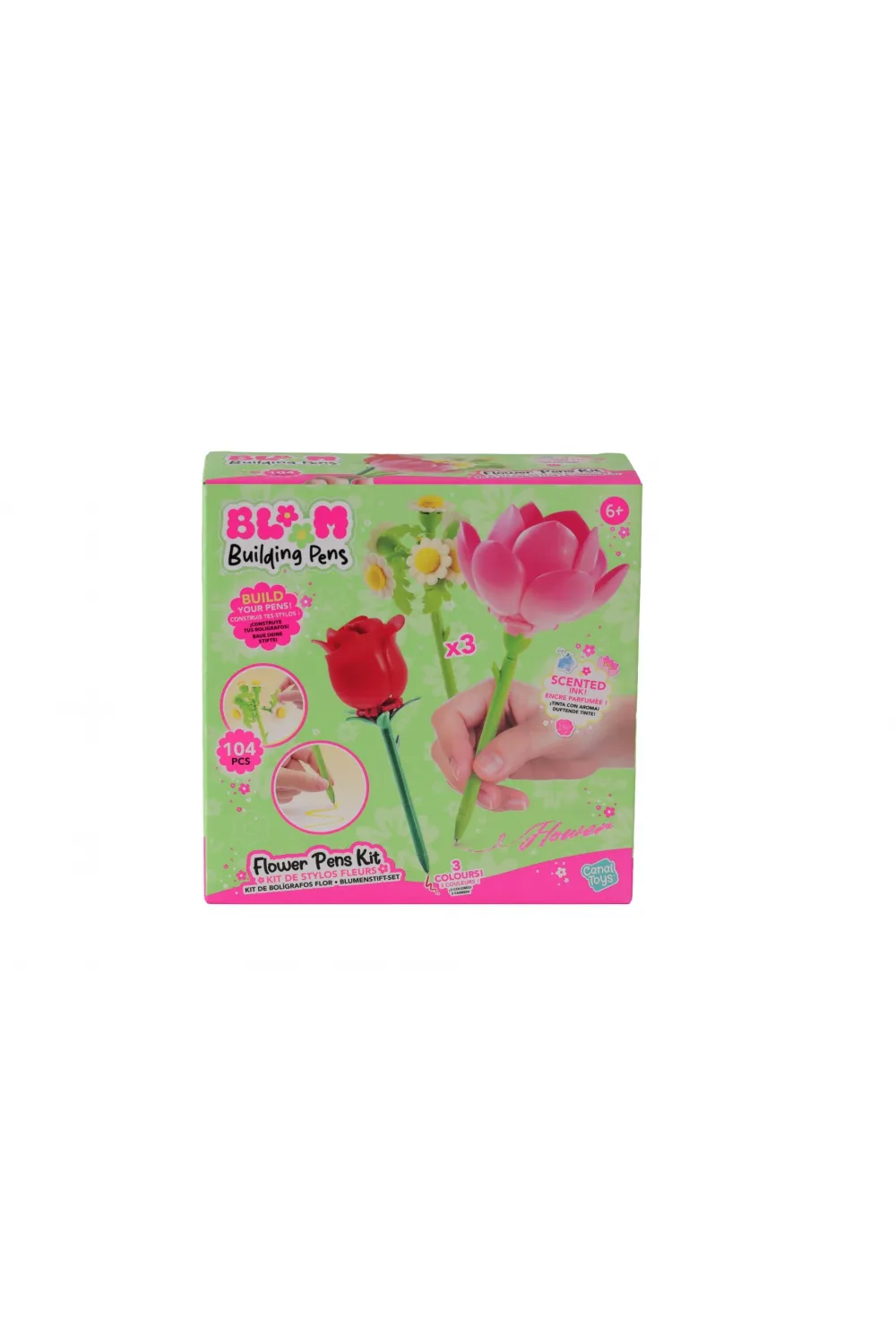 S01046402 SUN CNL FLOWER BRICK PEN 3 LÜ 104 PCS