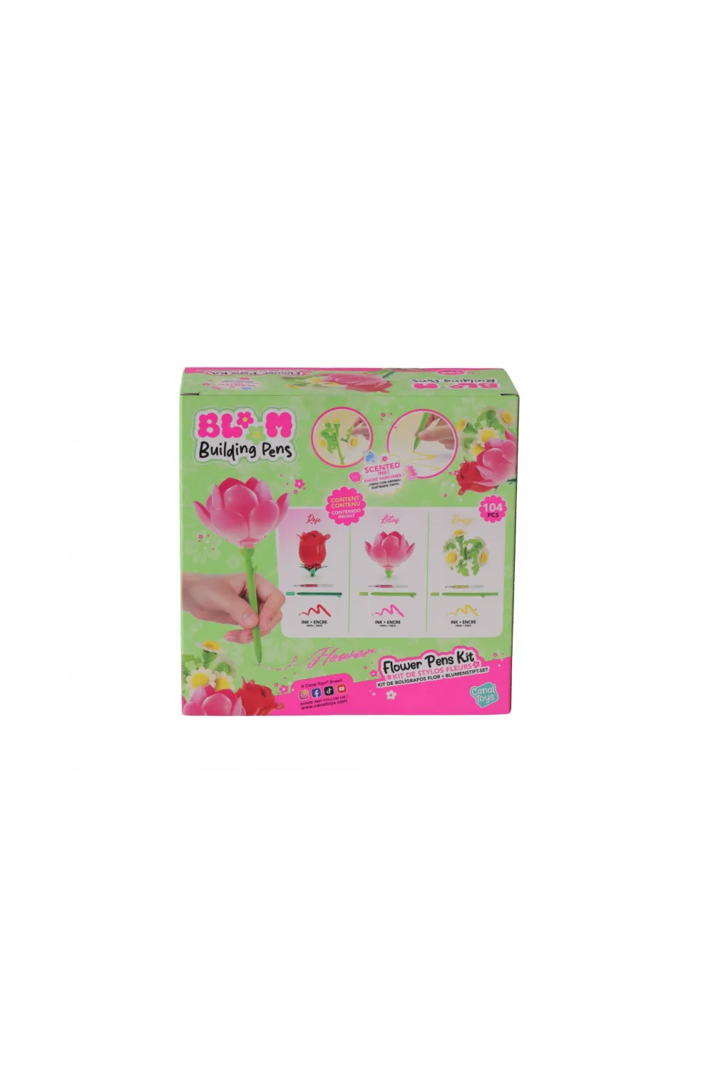 S01046402 SUN CNL FLOWER BRICK PEN 3 LÜ 104 PCS