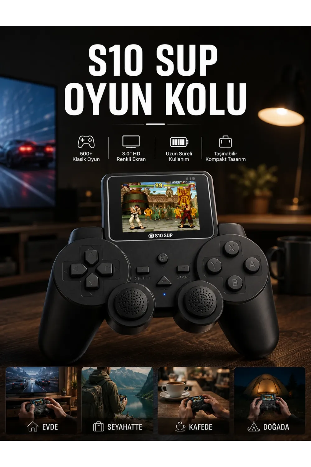 S10 Sup 520 Oyunlu Gamepad Tv Uyumlu Gamepad