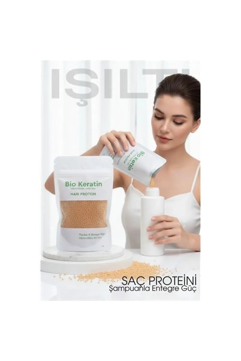 Saç Bakım Proteini Yıpranmış Saçlar İçin 50g Hair Protein