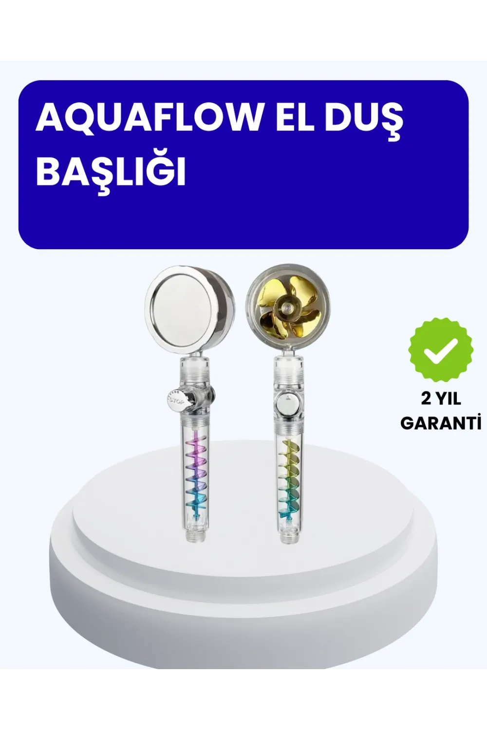 Sağanak Yağmur Etkili El Duşu – Start Stop Tuşlu Su Tasarruflu