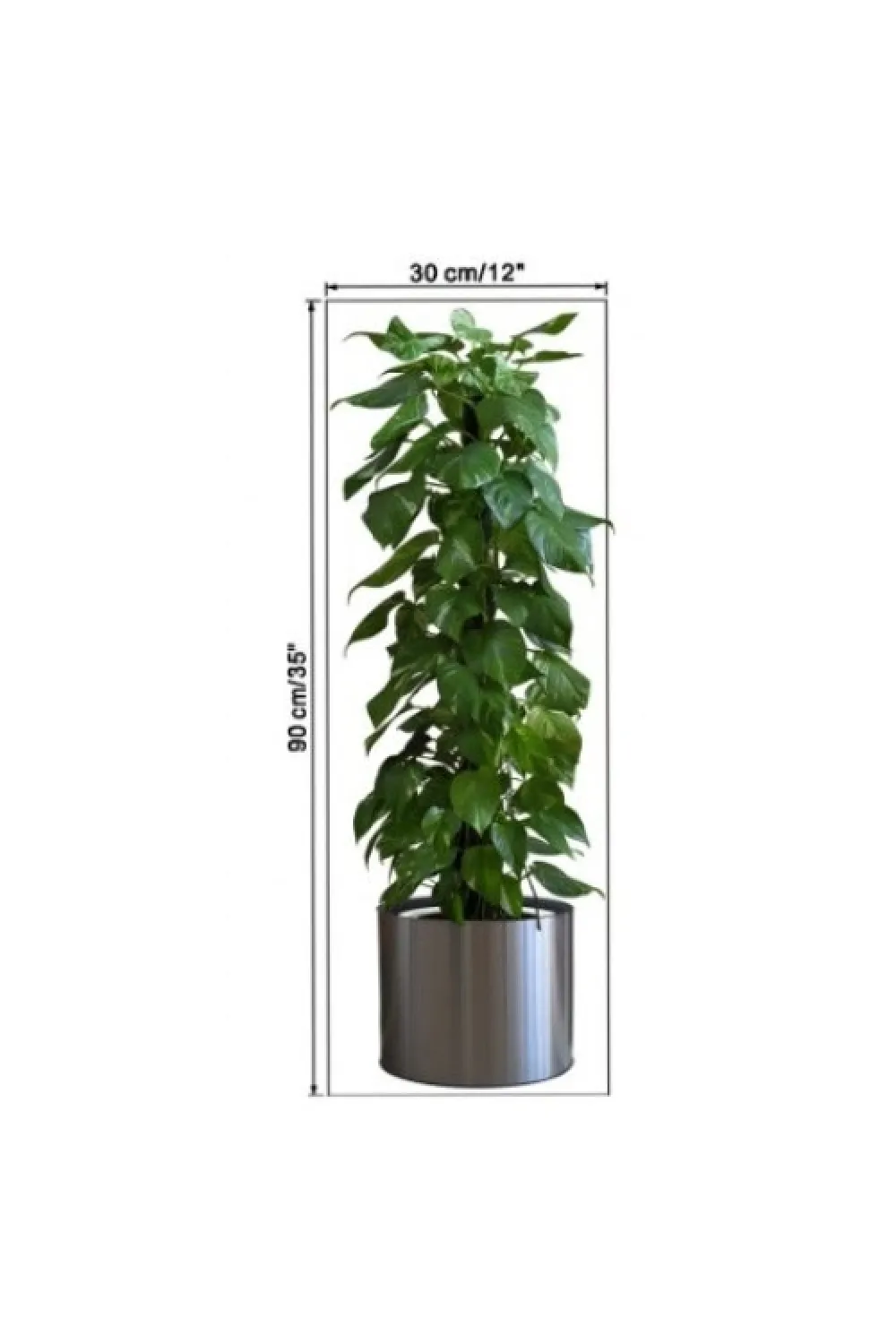 Saksılı Bitki Tasarımlı Yapışkanlı Sticker Resim 90*30 Cm