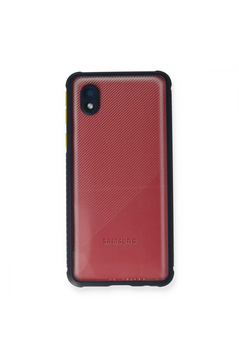 Samsung Galaxy A01 Core Kılıf Miami Şeffaf Silikon - Lacivert