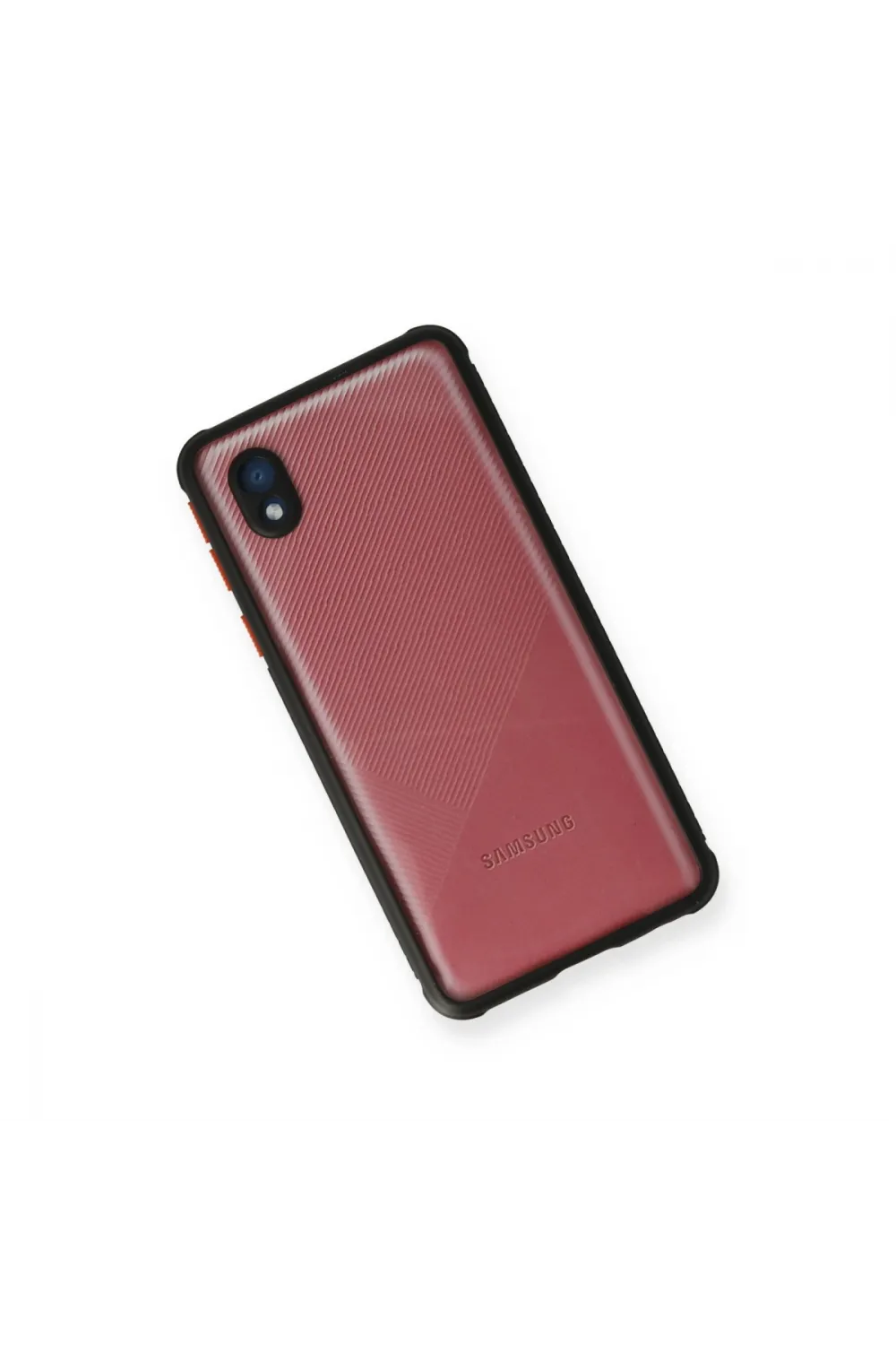 Samsung Galaxy A01 Core Kılıf Miami Şeffaf Silikon - Siyah