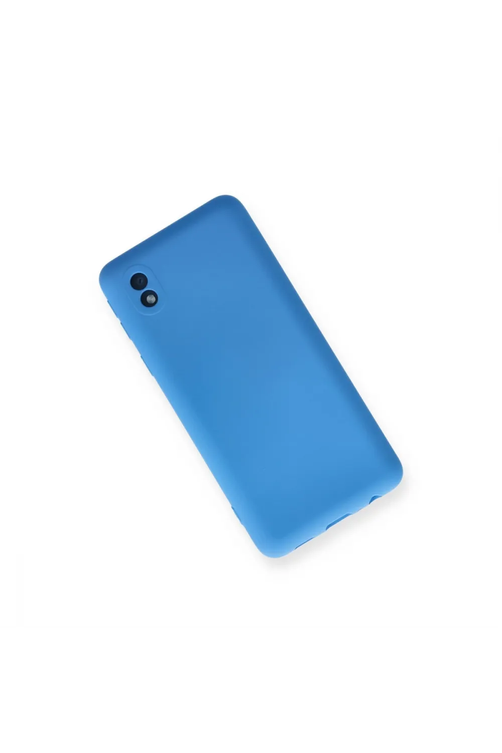 Samsung Galaxy A01 Core Kılıf Nano İçi Kadife Silikon - Mavi