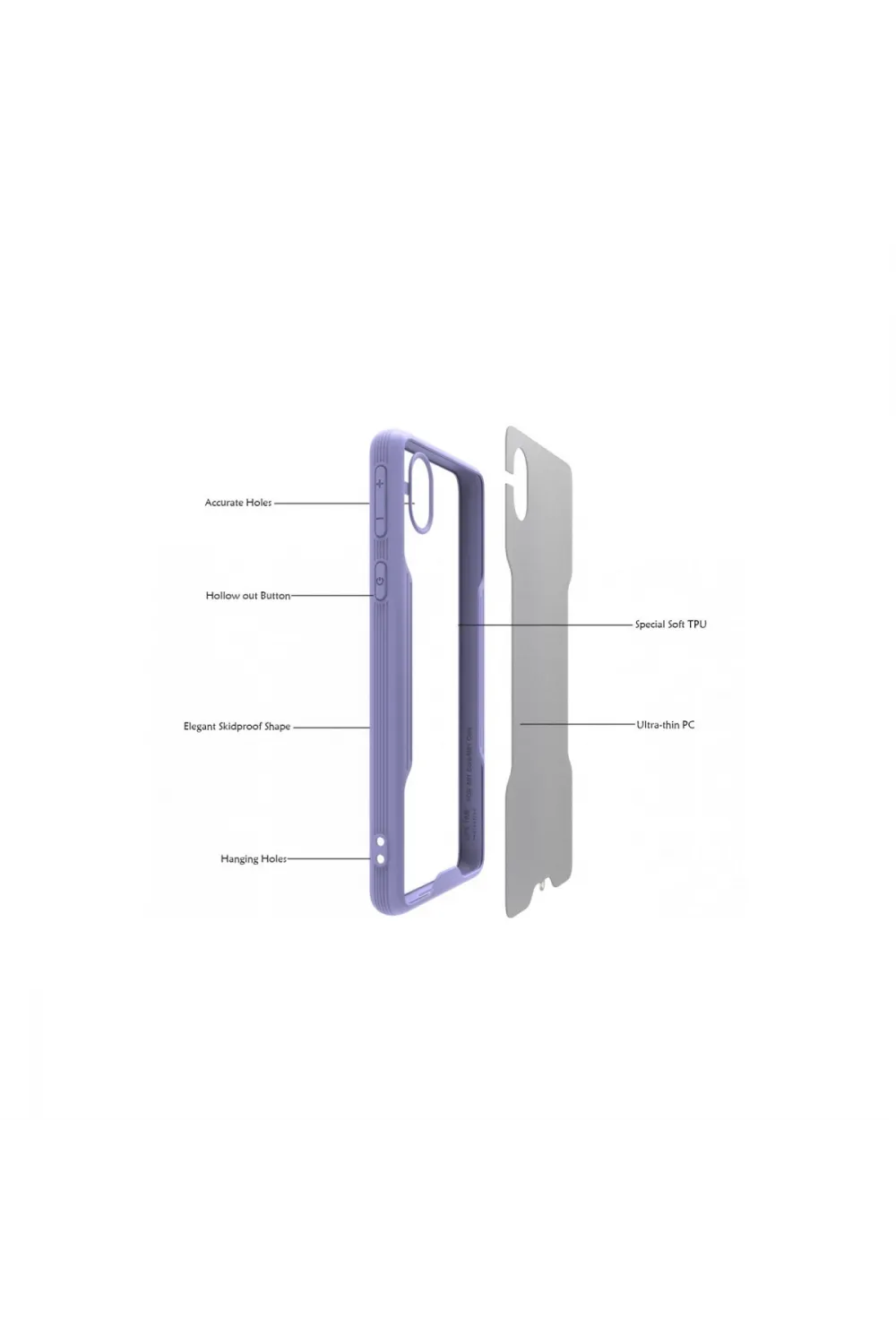 Samsung Galaxy A01 Core Kılıf Platin Silikon - Mavi