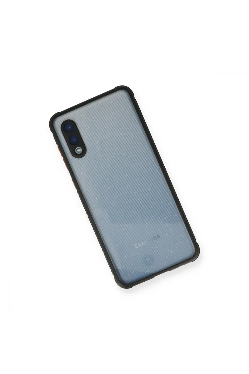 Samsung Galaxy A02 Kılıf Miami Şeffaf Silikon - Siyah