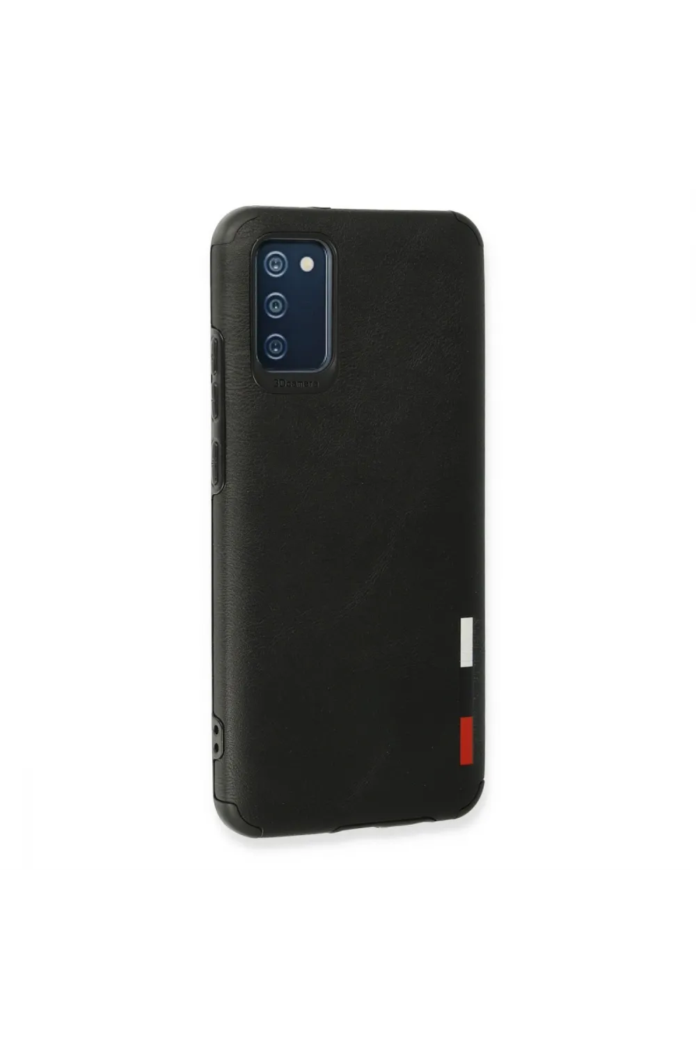 Samsung Galaxy A02s Kılıf Loop Deri Silikon - Siyah