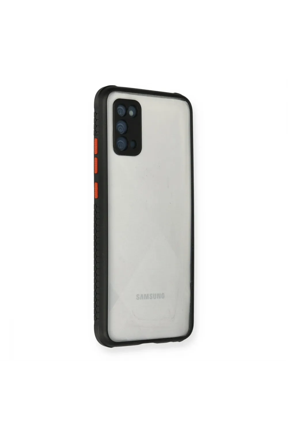 Samsung Galaxy A02s Kılıf Miami Şeffaf Silikon - Siyah