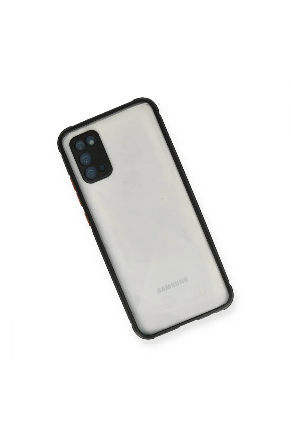 Samsung Galaxy A02s Kılıf Miami Şeffaf Silikon - Siyah