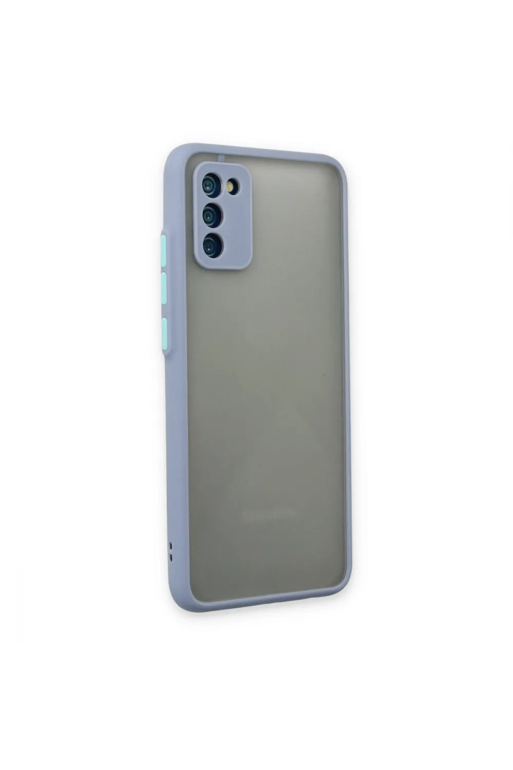 Samsung Galaxy A02s Kılıf Montreal Silikon Kapak - Gri