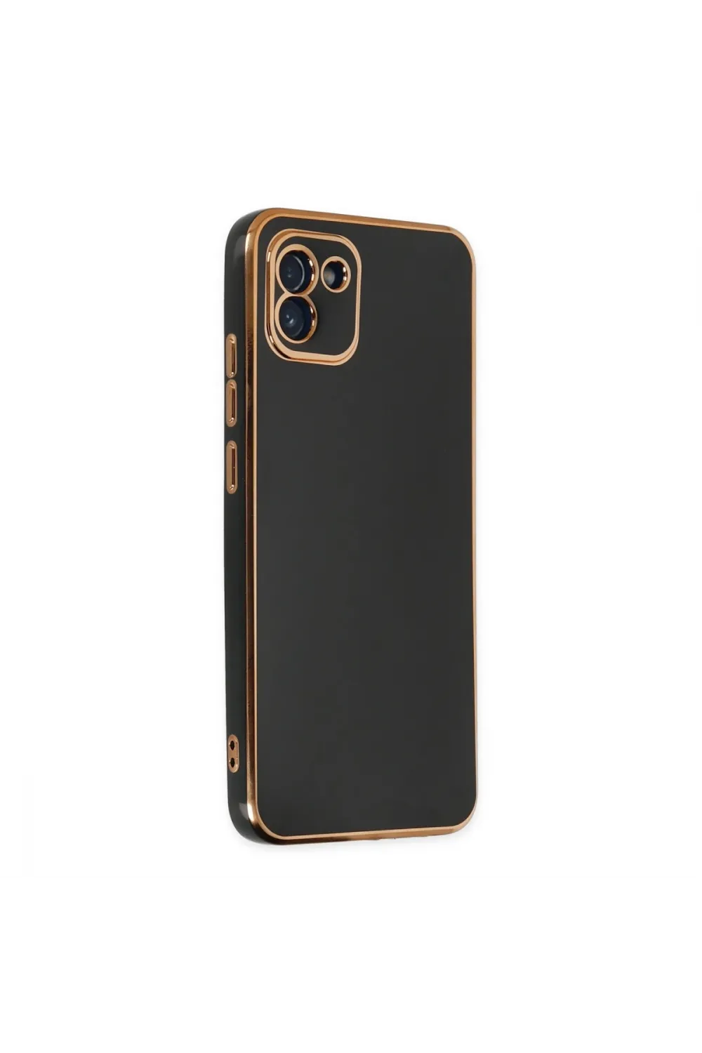 Samsung Galaxy A03 Kılıf Volet Silikon - Siyah