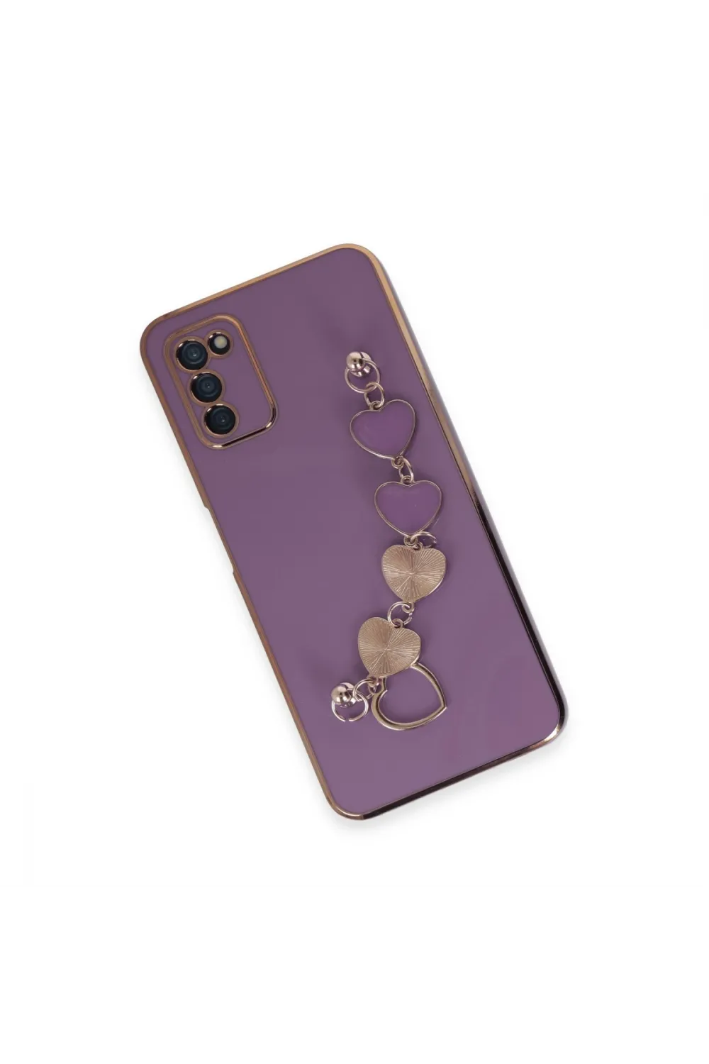 Samsung Galaxy A03s Kılıf Esila Silikon - Mor