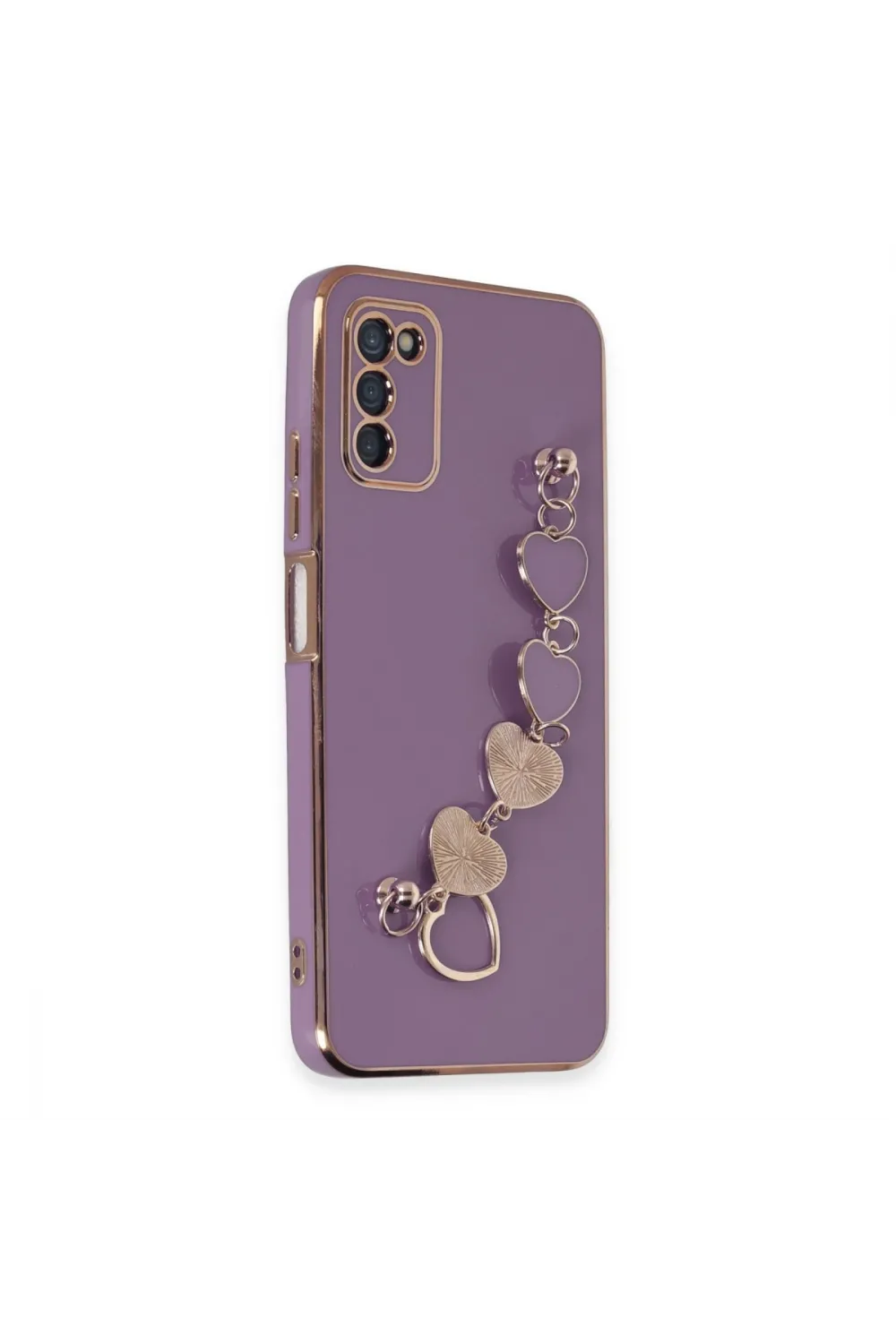 Samsung Galaxy A03s Kılıf Esila Silikon - Mor