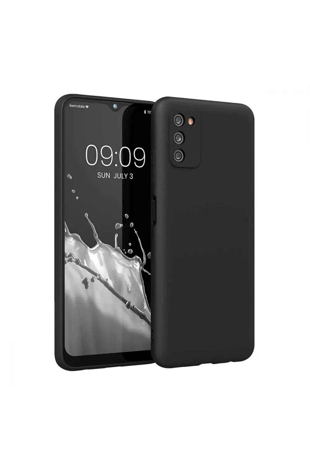 Samsung Galaxy A03s Kılıf First Silikon - Siyah