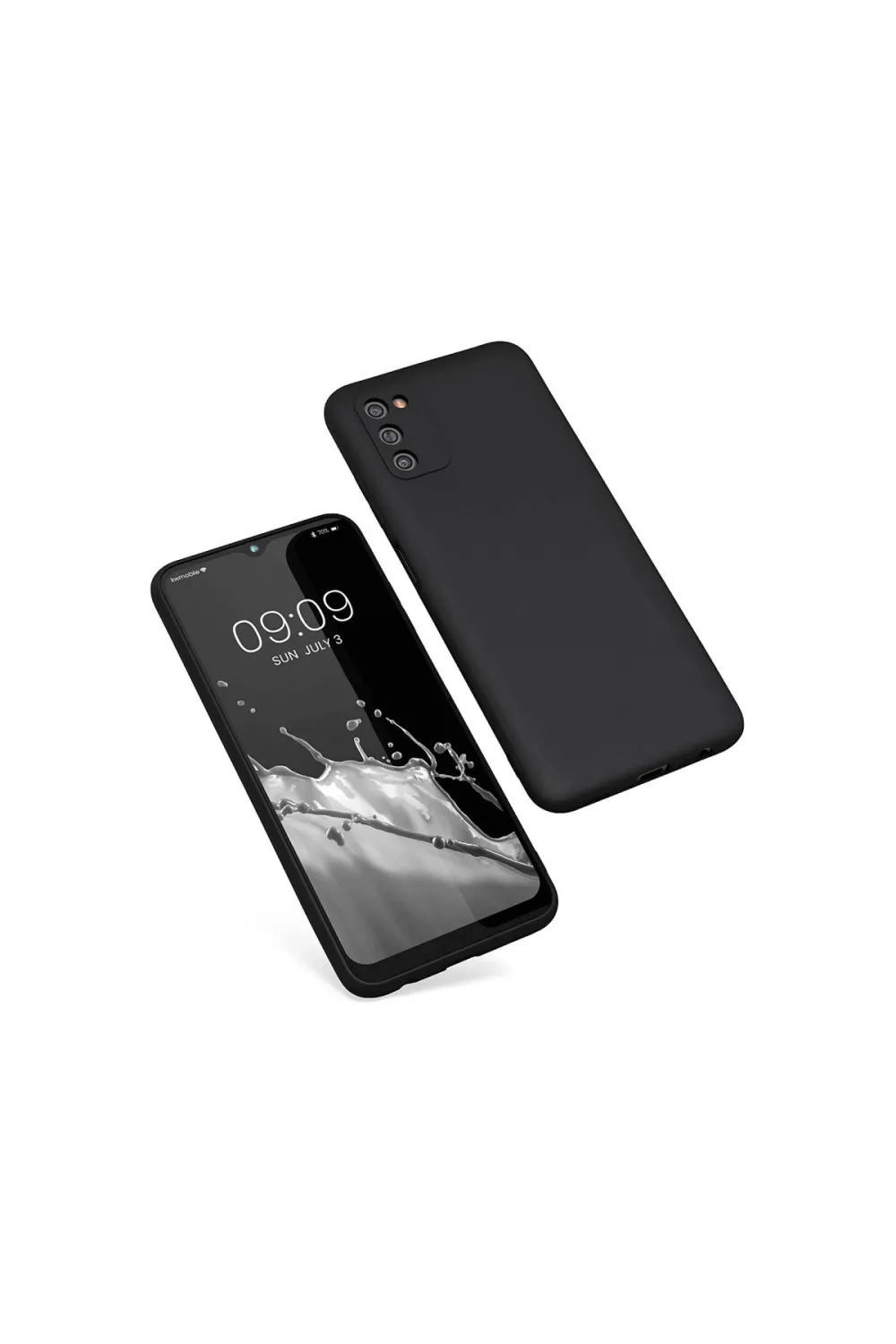 Samsung Galaxy A03s Kılıf First Silikon - Siyah