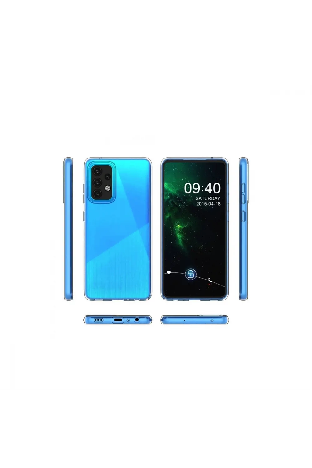 Samsung Galaxy A03s Kılıf Lüx Şeffaf Silikon