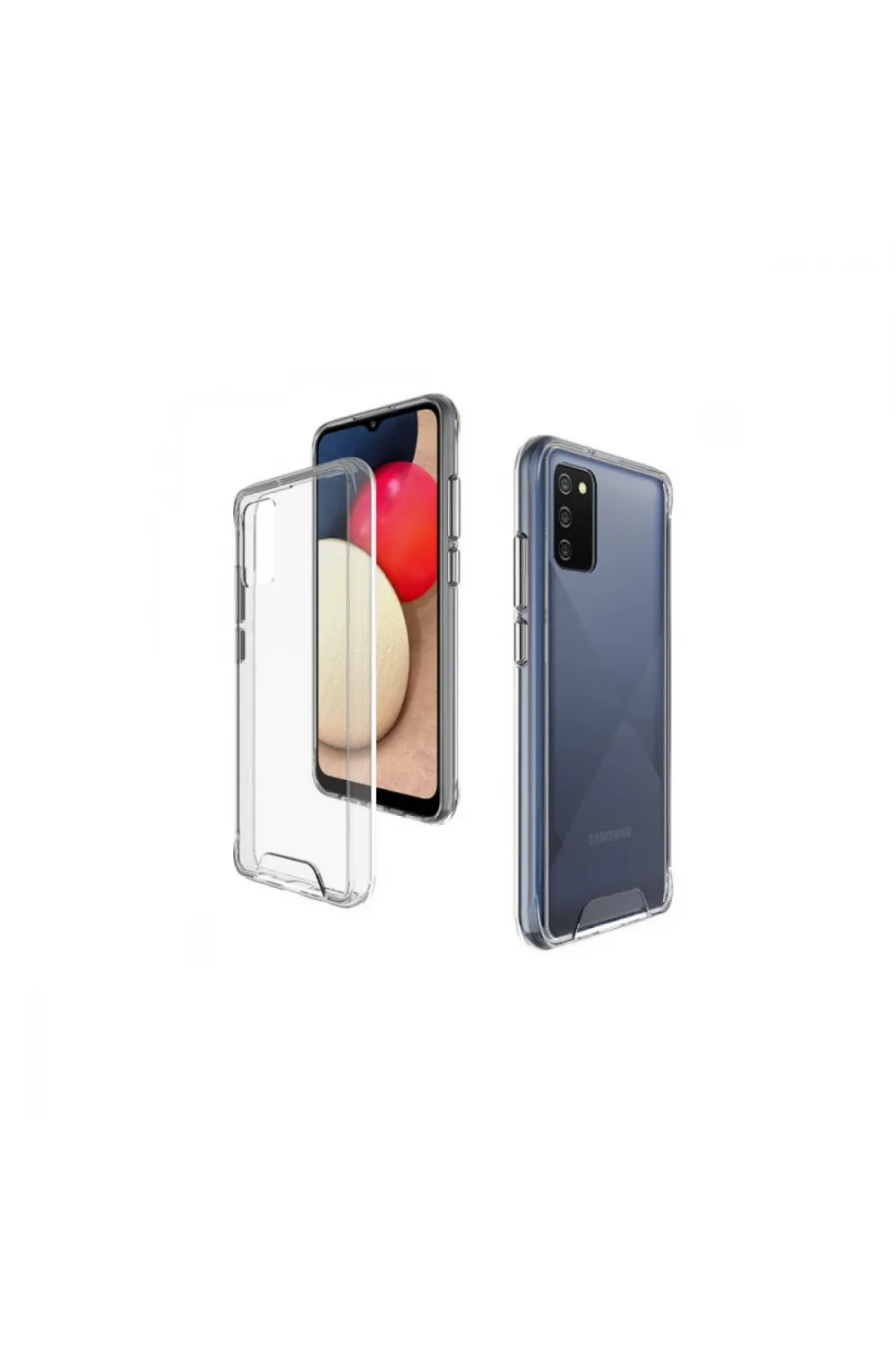Samsung Galaxy A03s Kılıf Lüx Şeffaf Silikon