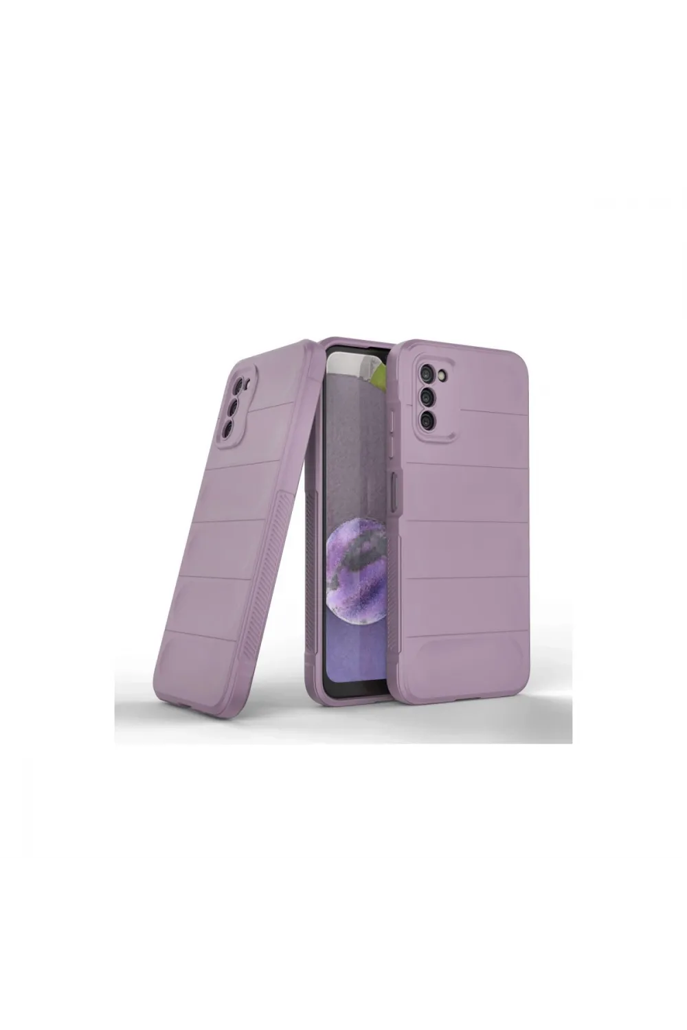 Samsung Galaxy A03s Kılıf Optimum Silikon - Mor