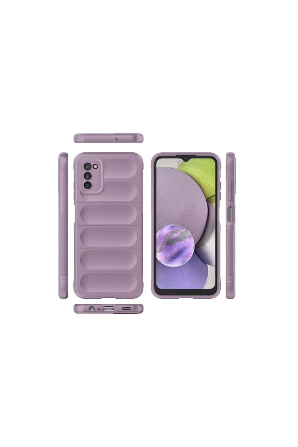 Samsung Galaxy A03s Kılıf Optimum Silikon - Mor