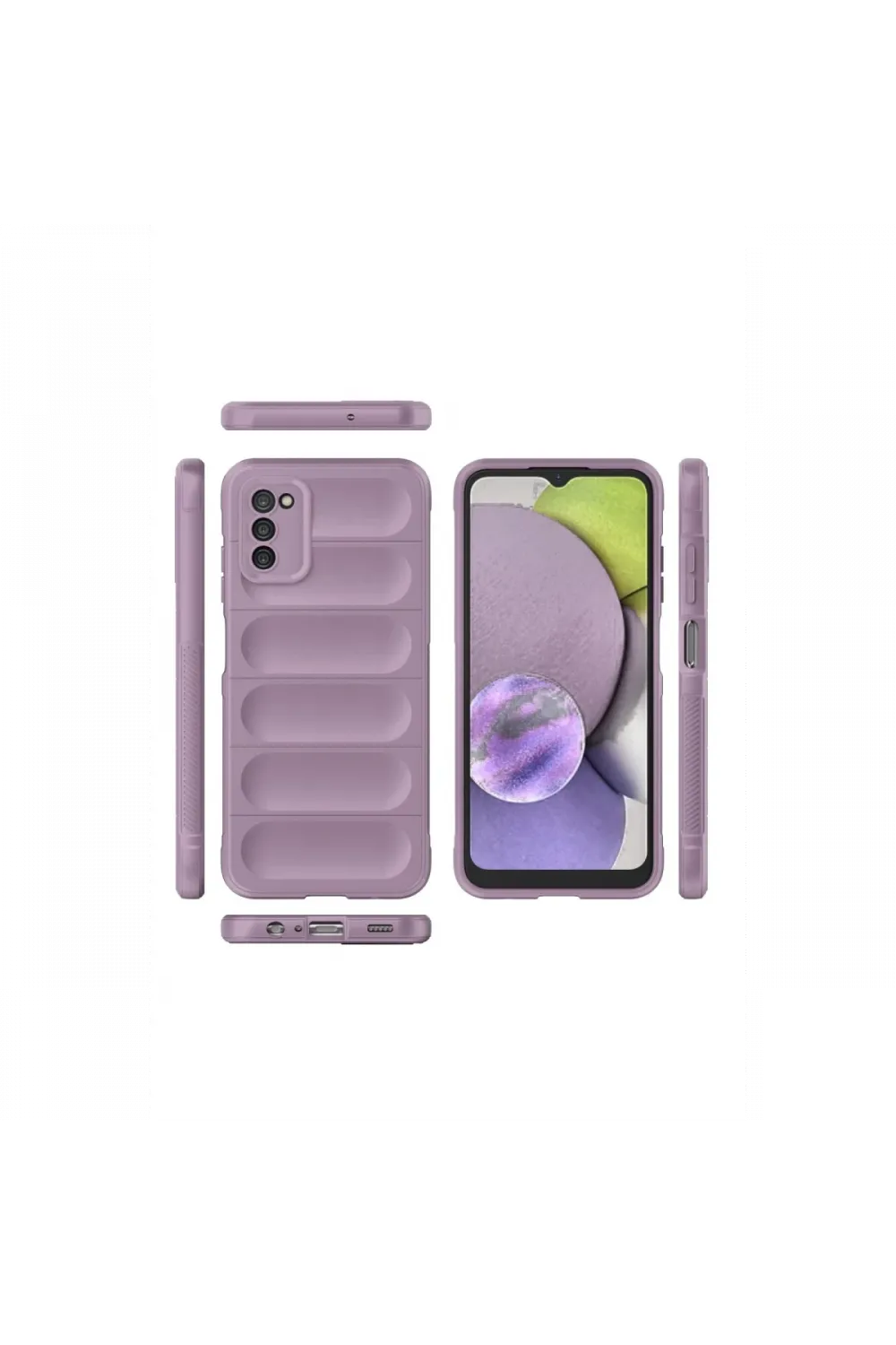 Samsung Galaxy A03S Kılıf Optimum Silikon - Mor