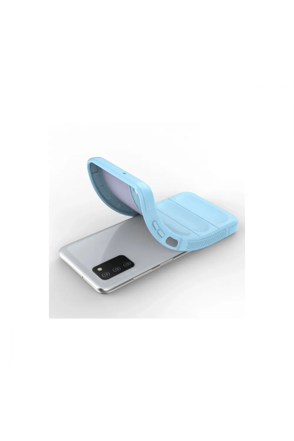 Samsung Galaxy A03s Kılıf Optimum Silikon - Sky Blue