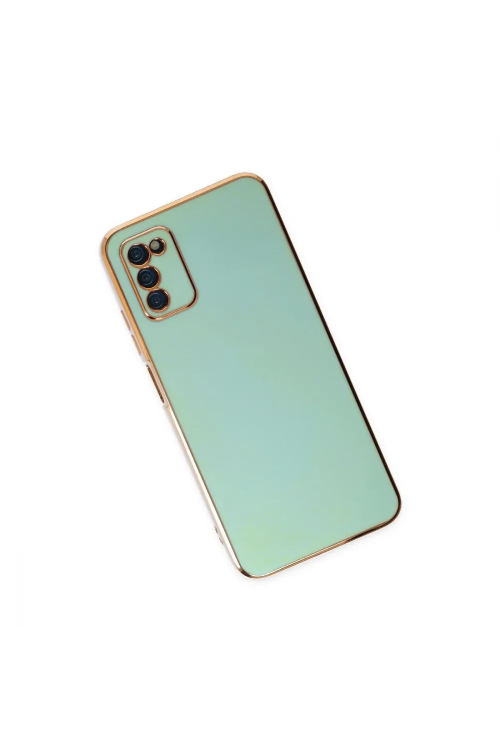 Samsung Galaxy A03s Kılıf Volet Silikon - Açık Yeşil