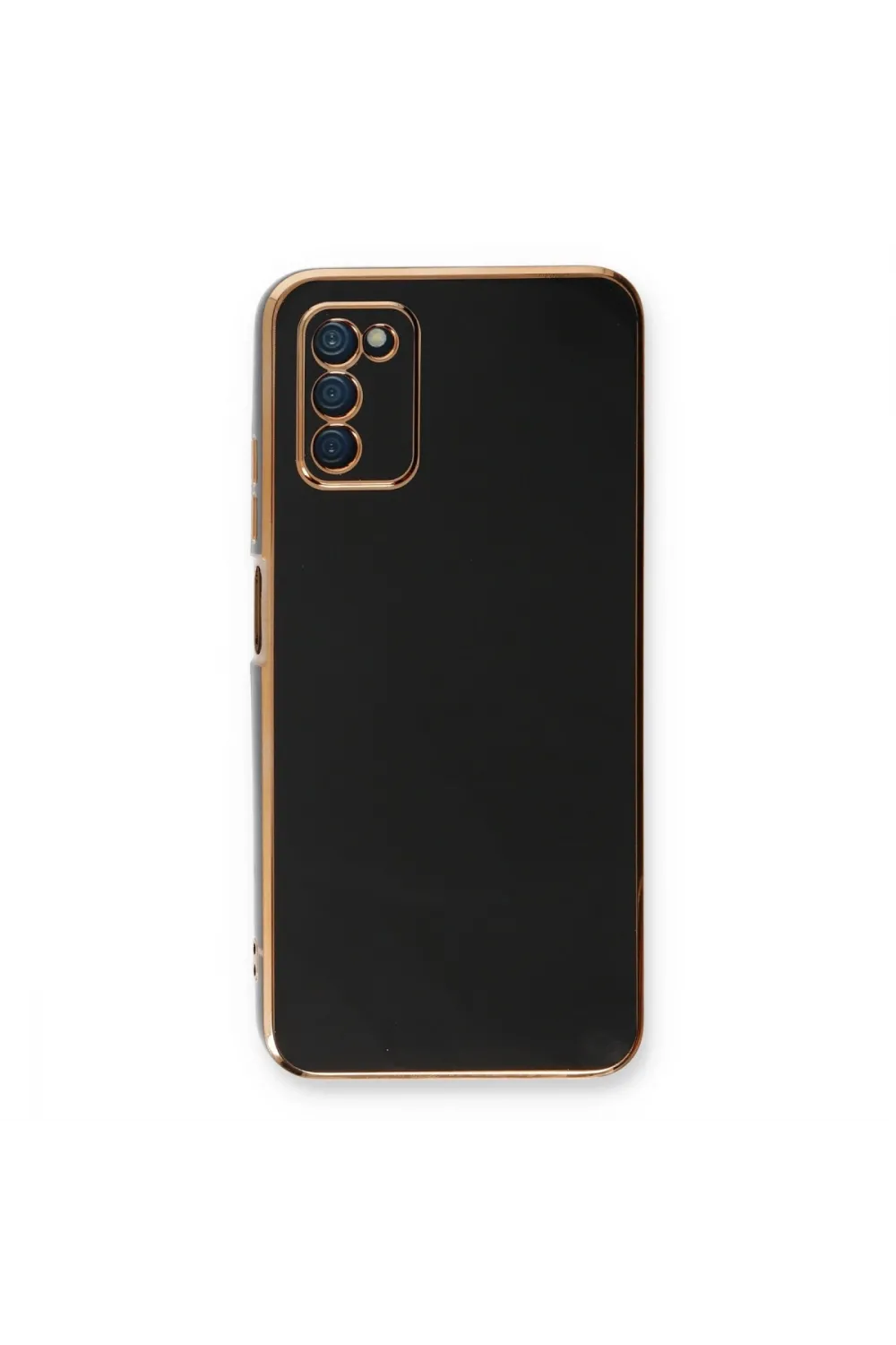 Samsung Galaxy A03s Kılıf Volet Silikon - Siyah